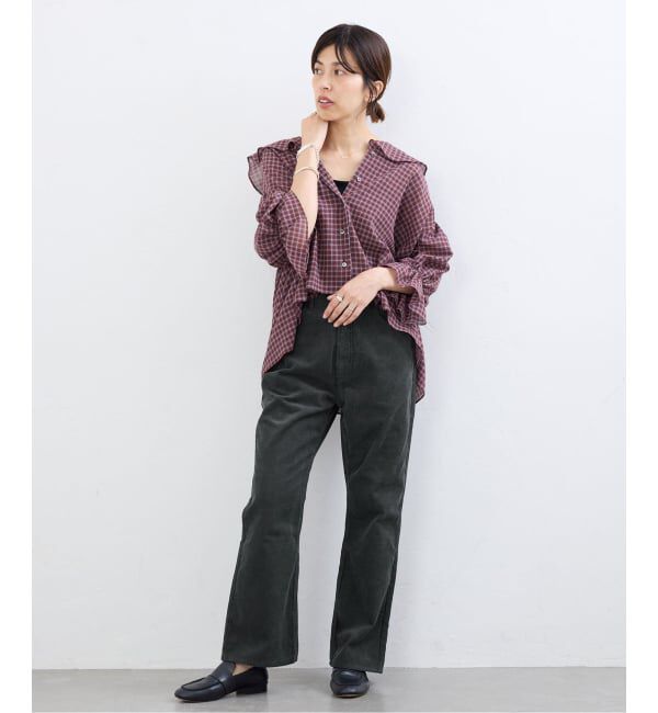 IENA「《予約》BLACK サマーコールパンツ」|その他|