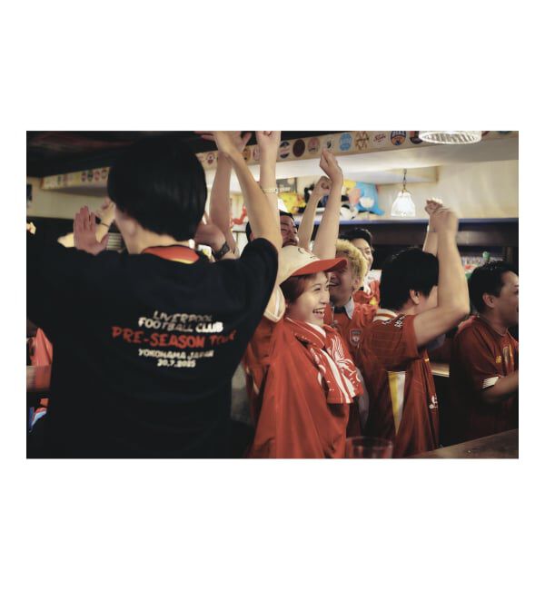Liverpool FC「【Liverpool FC / リバプール FC】VINTAGE FLOCKING PRINT Tシャツ」|Tシャツ・カットソー|