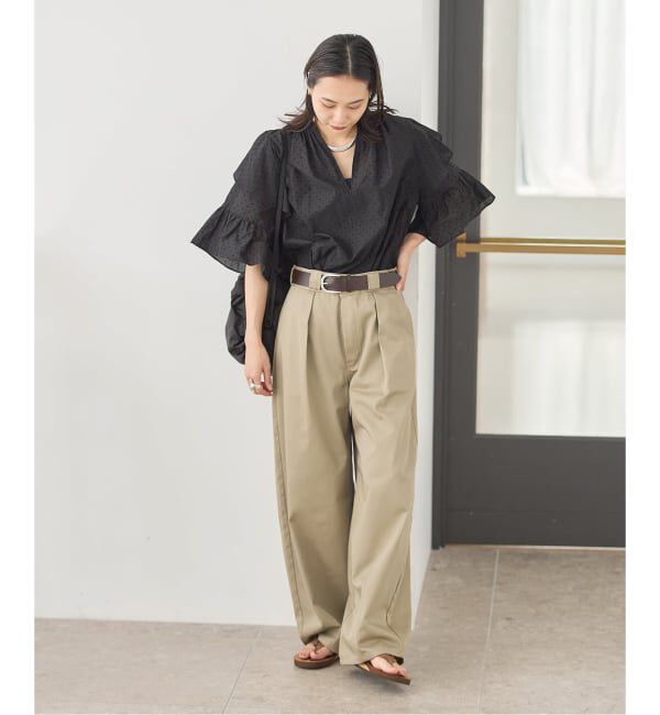 JOURNAL STANDARD「《予約》フロッキードットフリル ブラウス」|シャツ・ブラウス|