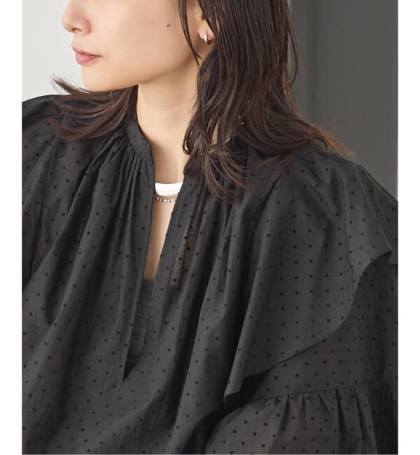 JOURNAL STANDARD「《予約》フロッキードットフリル ブラウス」|シャツ・ブラウス|