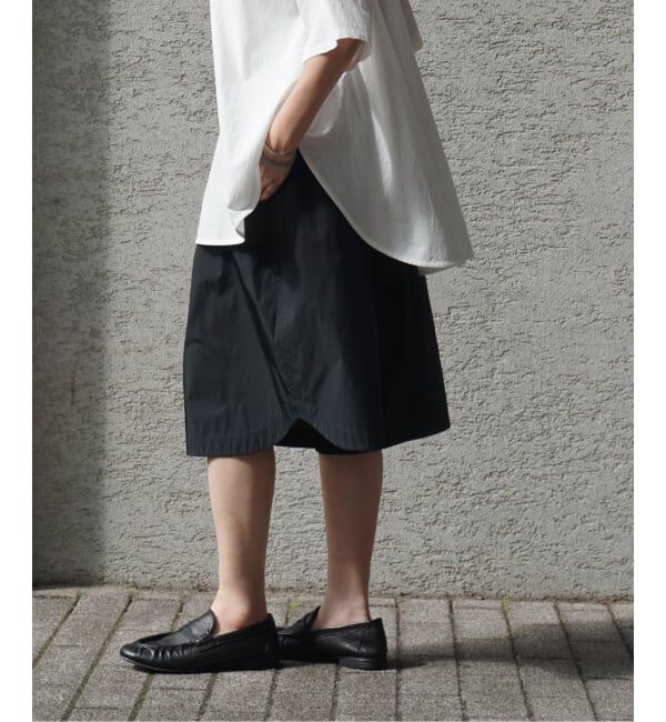 journal standard luxe「《追加予約》TCメモリーギャザーハーフパンツ」|その他|ブラック