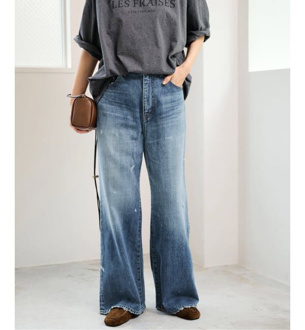 FRAMeWORK「≪予約≫DENIM DELIGHT DAYS セルビッチデニムベルボトムジーンズ」|デニム|