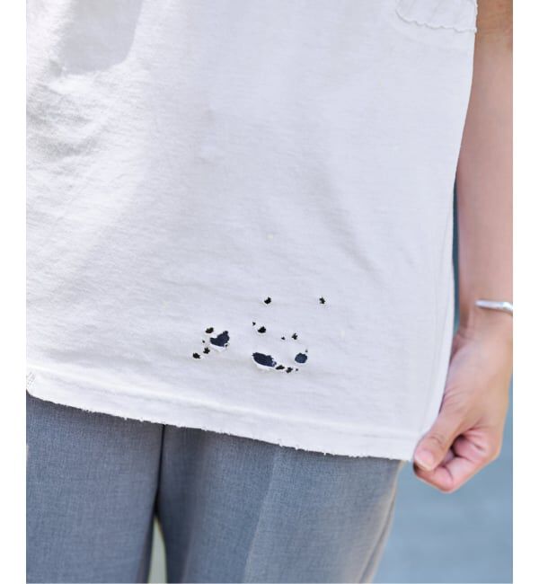 FRAMeWORK「≪予約≫JOHNBULL/ジョンブル クラッシュノースリーブカットオフT」|Tシャツ・カットソー|