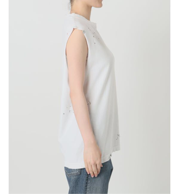 FRAMeWORK「≪予約≫JOHNBULL/ジョンブル クラッシュノースリーブカットオフT」|Tシャツ・カットソー|