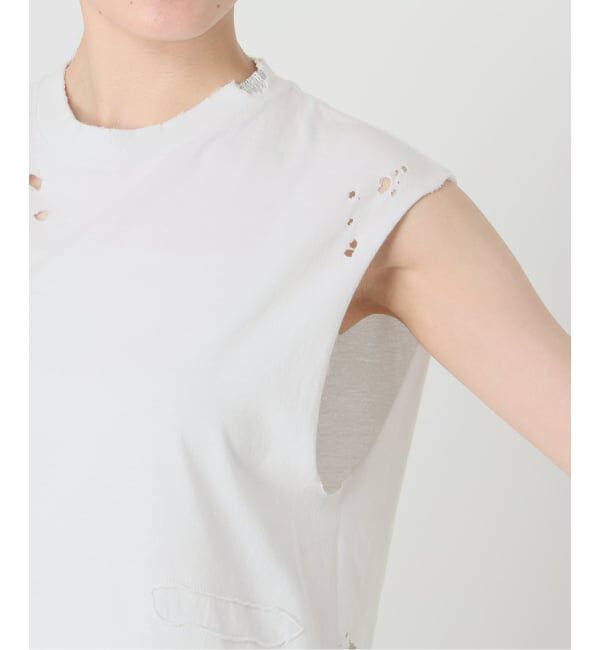 FRAMeWORK「≪予約≫JOHNBULL/ジョンブル クラッシュノースリーブカットオフT」|Tシャツ・カットソー|