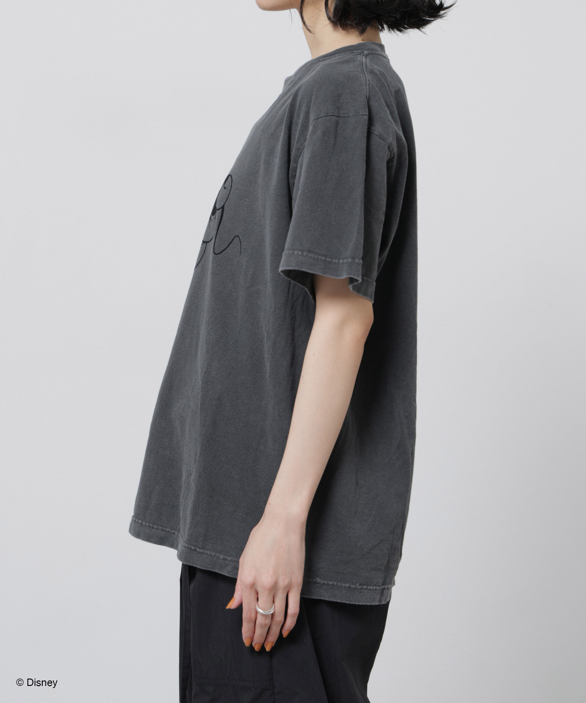 nano･universe「GOOD ROCK SPEED/ MickeyMouse / Tshirts Charcoal」|Tシャツ・カットソー|