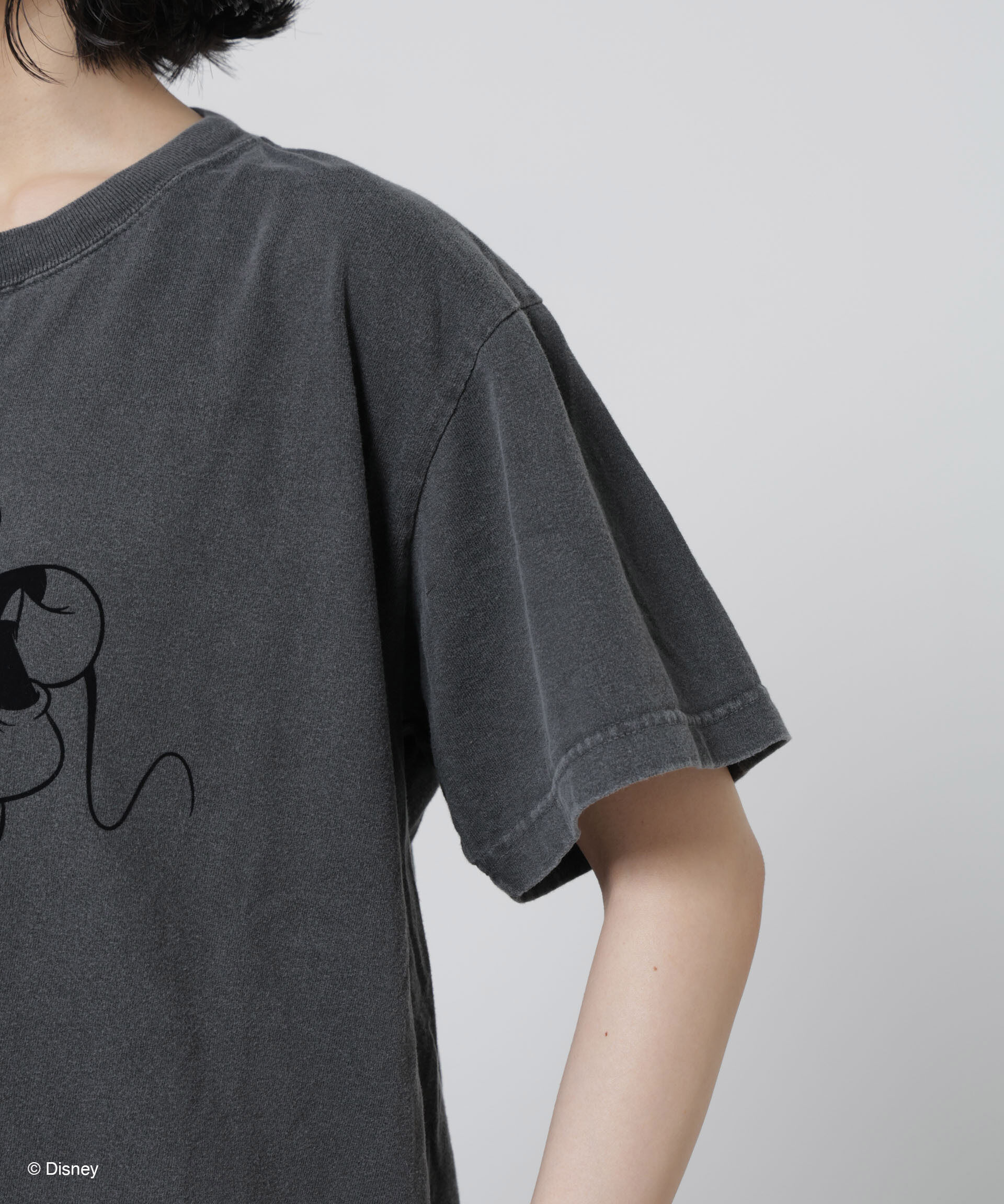 nano･universe「GOOD ROCK SPEED/ MickeyMouse / Tshirts Charcoal」|Tシャツ・カットソー|