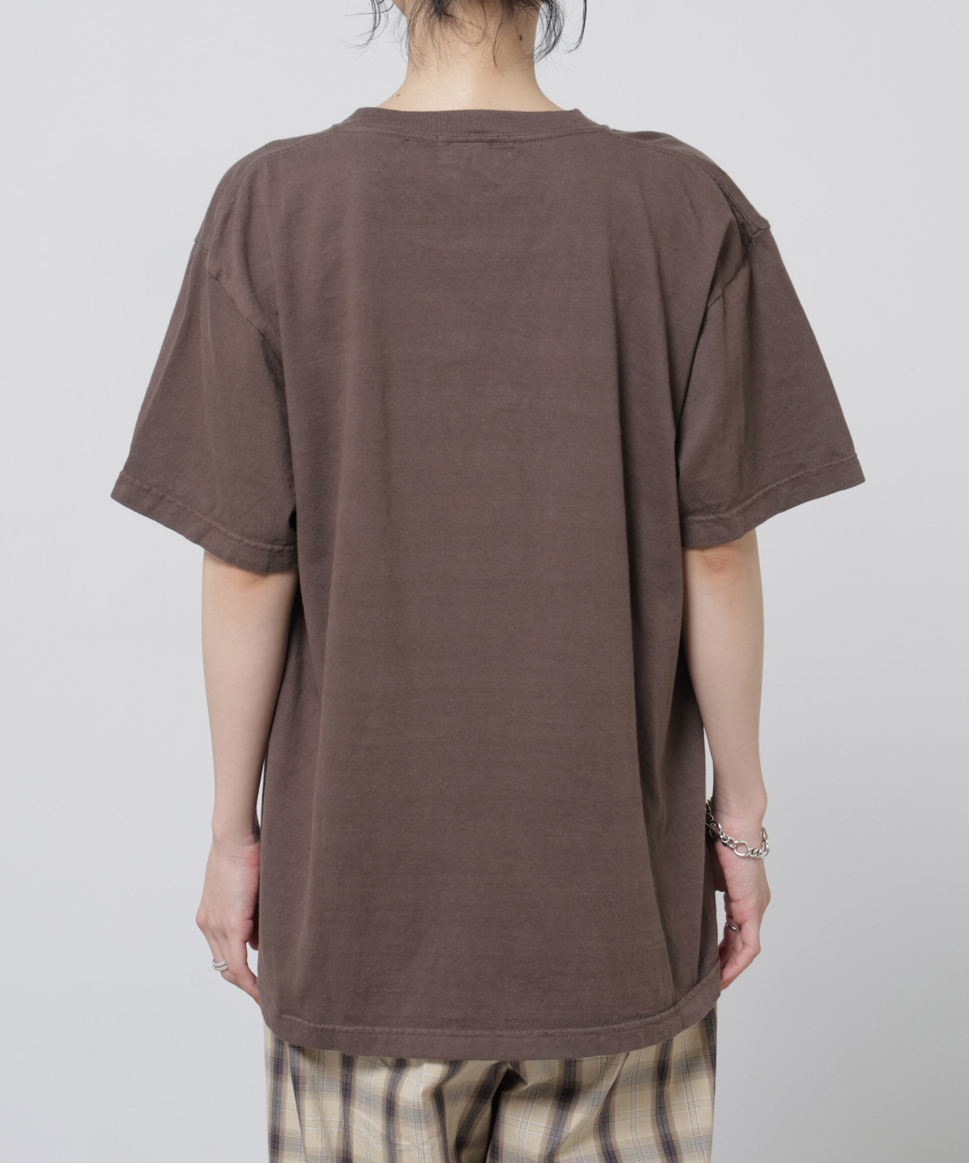 nano･universe「GOOD ROCK SPEED/ MickeyMouse / Tshirts Brown」|Tシャツ・カットソー|