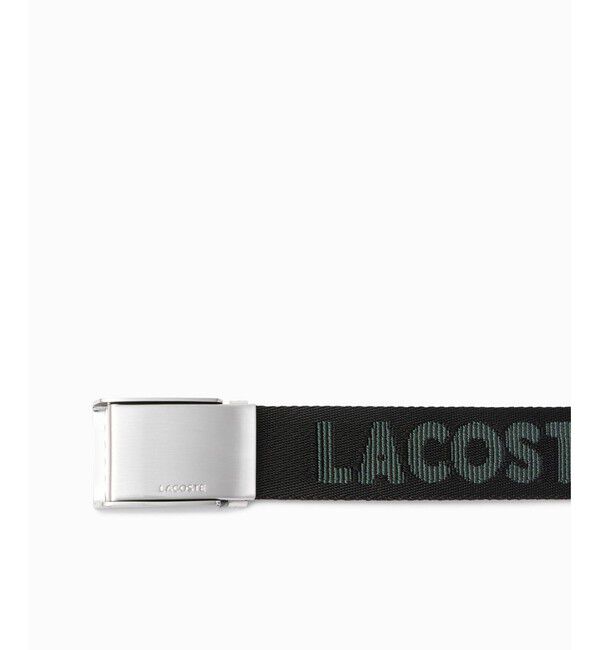 LACOSTE「ネームジャカードスライドバックルベルト」|ベルト|