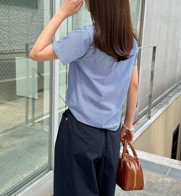 fredy emue「【昨年大人気！待望の再登場】ハートFR刺しゅうヘンリーネックTシャツ」|Tシャツ・カットソー|