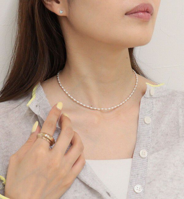 fredy emue「パールメタル並びネックレス」|ネックレス|