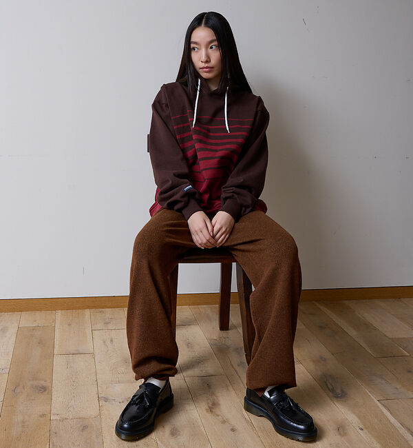 ABAHOUSE「BARBARIAN 12ozHEAVY WEIGHTパーカー/ボーダー/ユニセッ」|パーカー|
