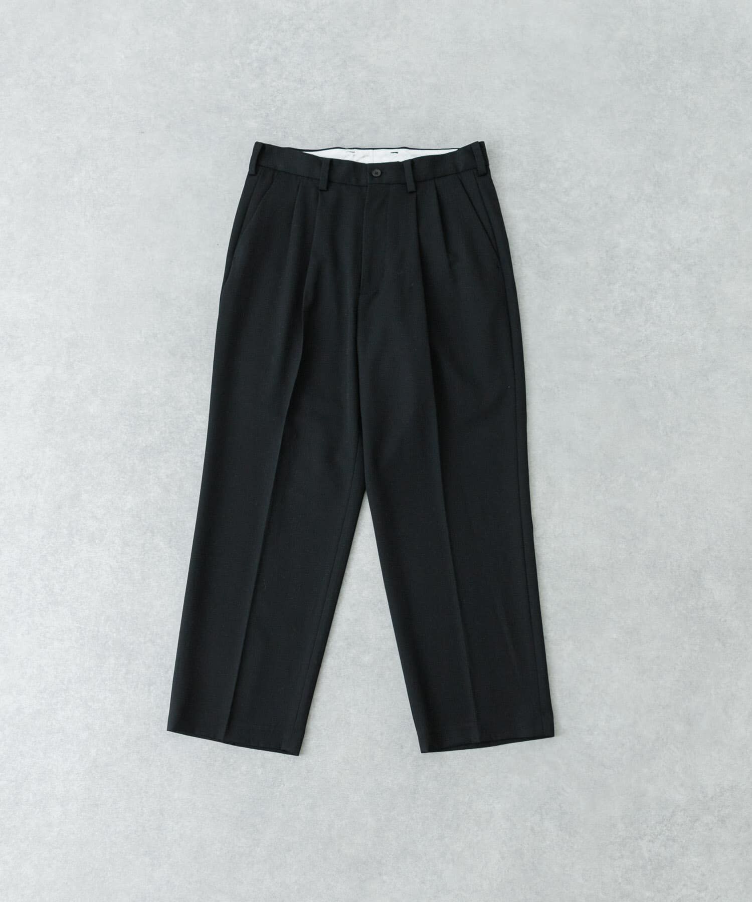 URBAN RESEARCH「new basic ウールツイルワイドスラックス」|その他|ブラック