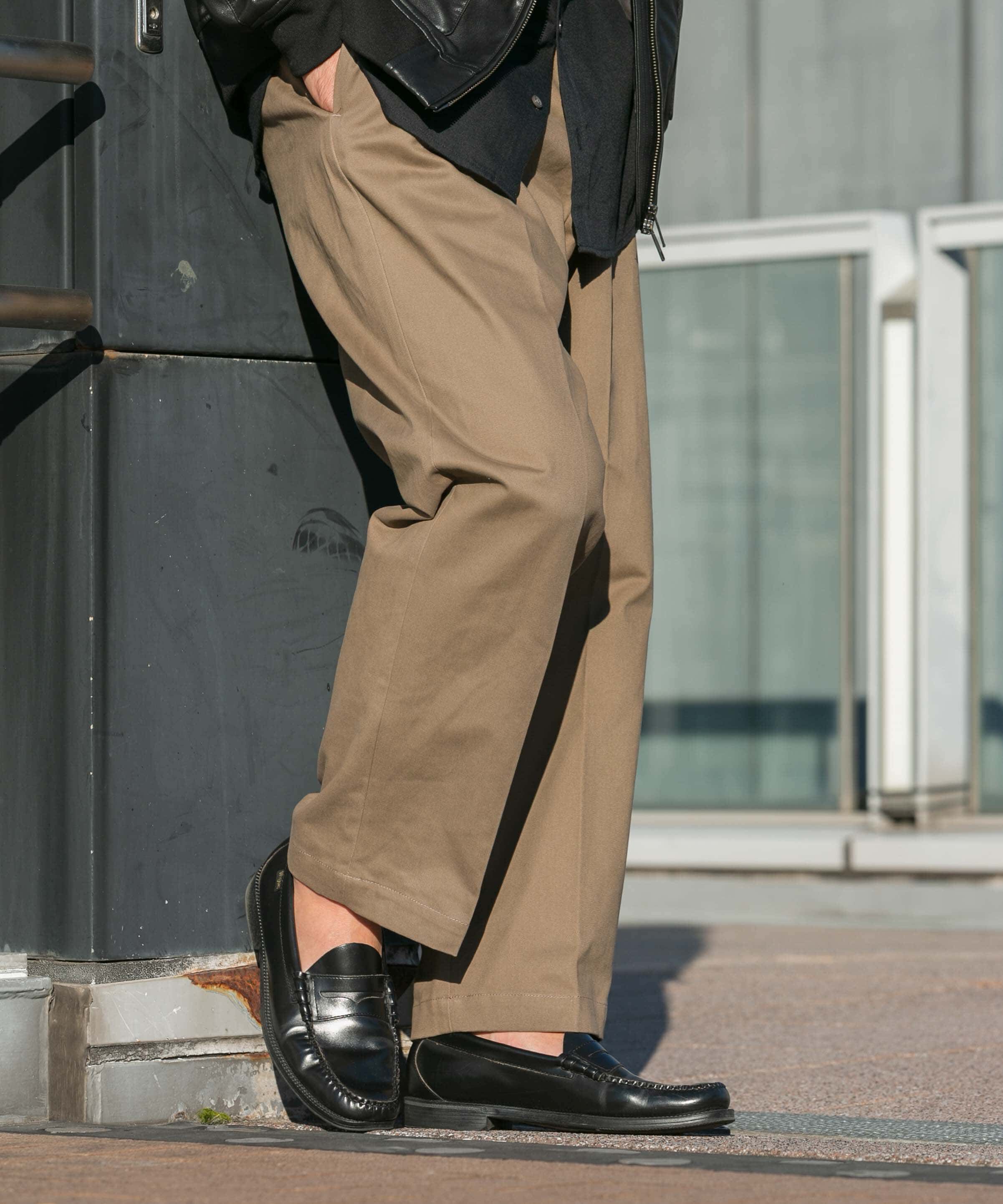 URBAN RESEARCH ROSSO「『XLサイズあり』ストレッチモールスキン1タックワイドスラックス」|その他|