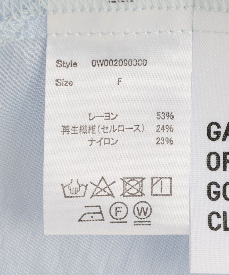 GARAGE OF GOOD CLOTHING「クレープシフォンドロストギャザーブラウス」|シャツ・ブラウス|