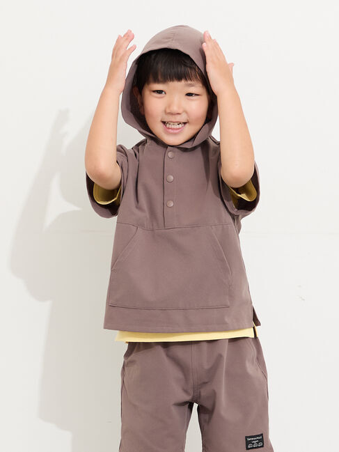Samansa Mos2 Lagom「【接触冷感】メッシュフード付き半袖T」|Tシャツ・カットソー|