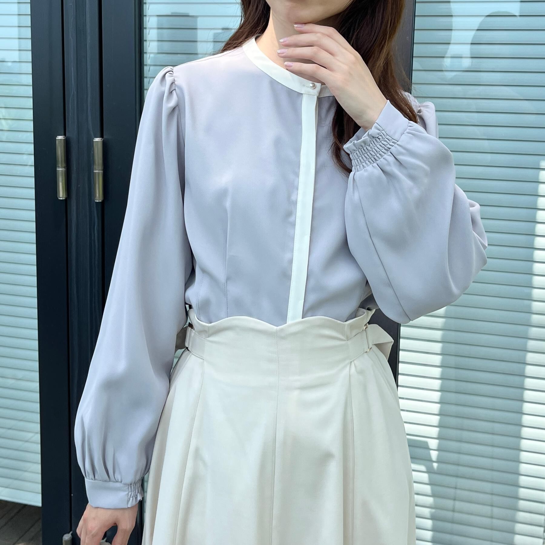 Couture broach「【きれいめ・通勤】配色羽織れるブラウス」|シャツ・ブラウス|