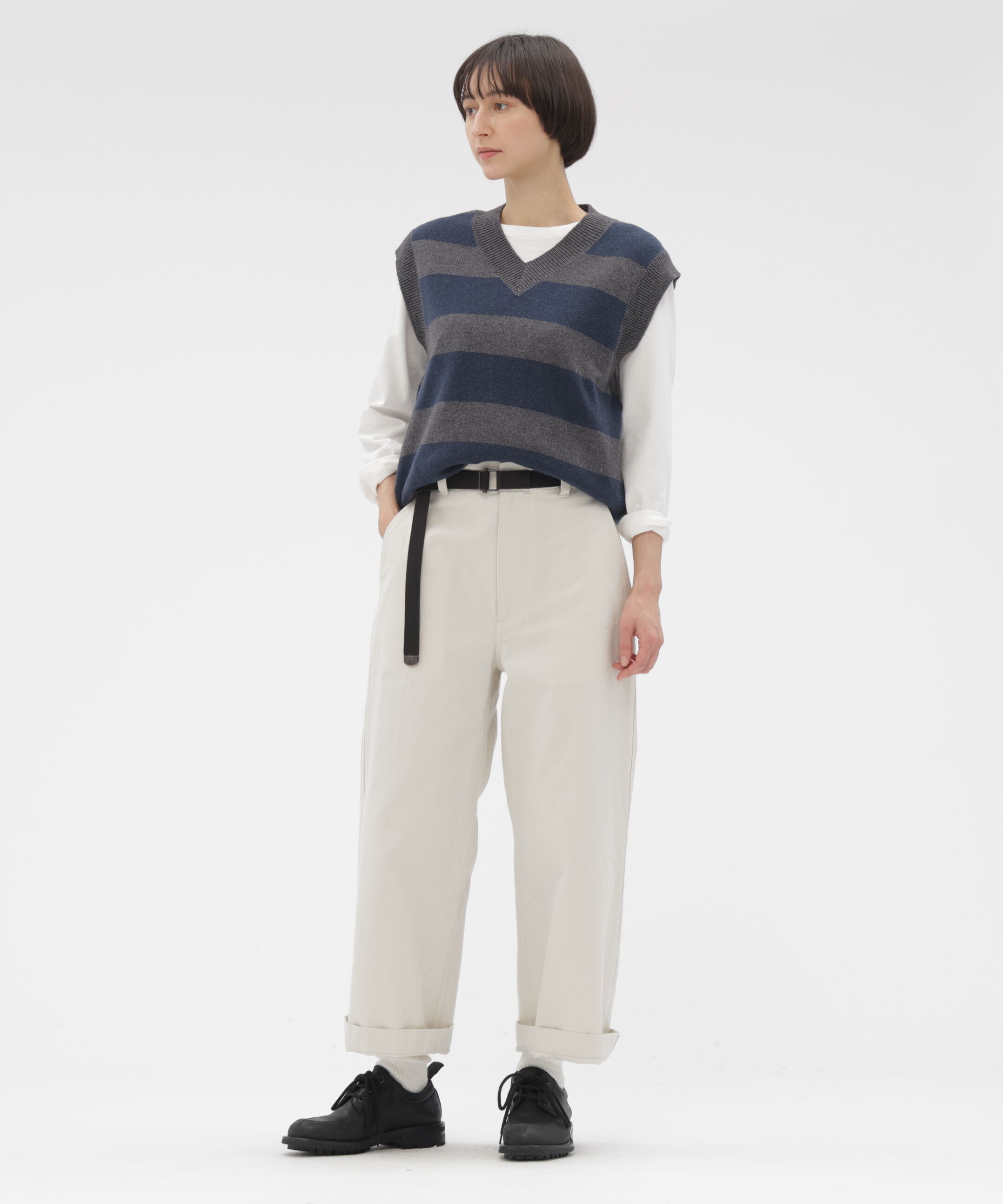 MHL.「WOOL COTTON KNITWEAR」|ニット・セーター|