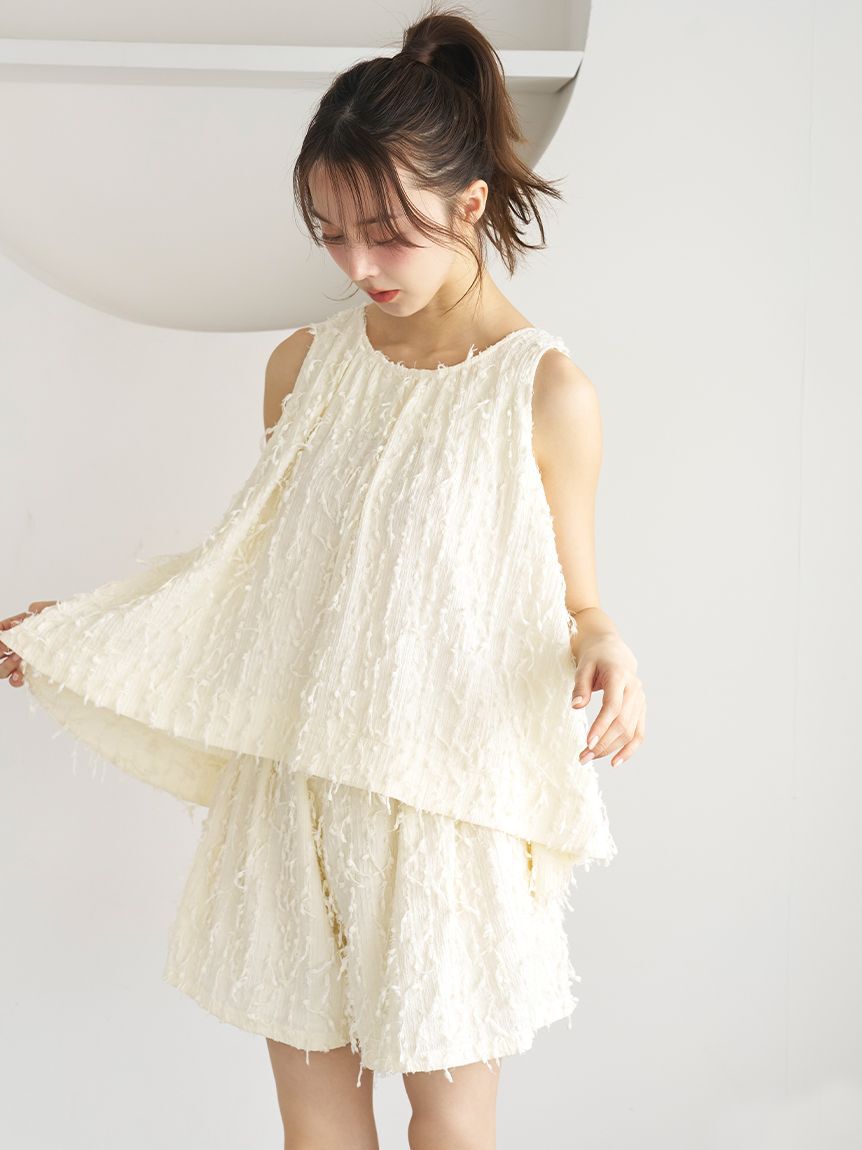 SNIDEL HOME「フリンジチュニックセットアップ」|ルームウェア|