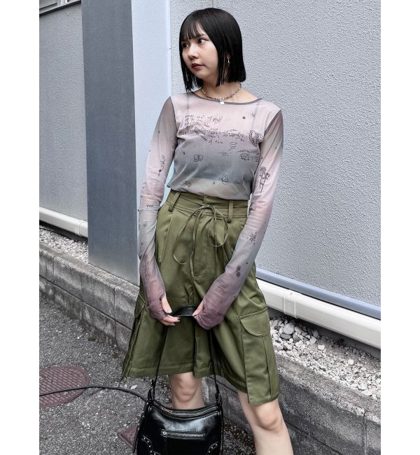MURUA「2WAYリボンベルトカーゴパンツ」|カーゴ|