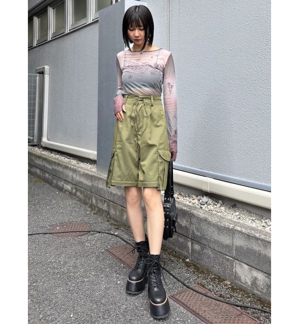 MURUA「2WAYリボンベルトカーゴパンツ」|カーゴ|