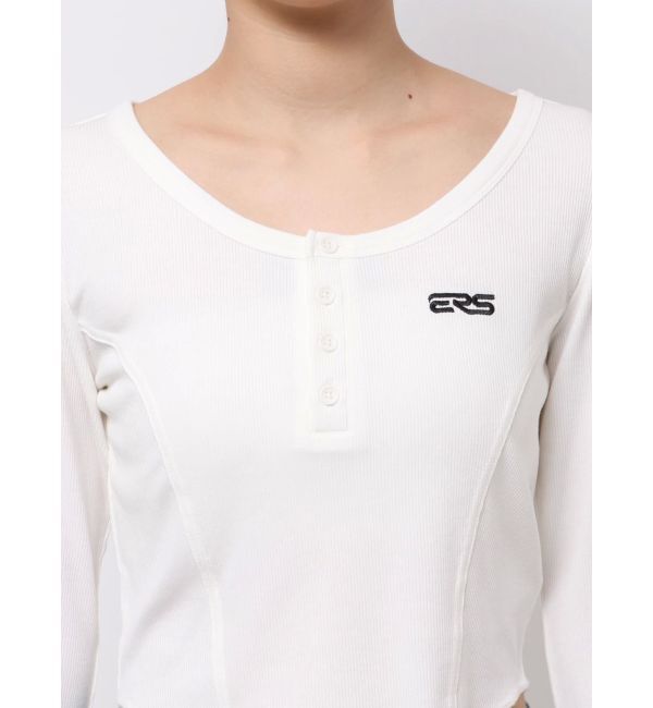EVRIS「ワンポイントヘンリーネックトップス」|Tシャツ・カットソー|