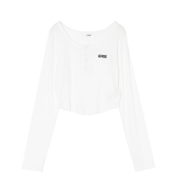 EVRIS「ワンポイントヘンリーネックトップス」|Tシャツ・カットソー|