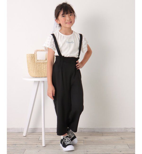 ikka kids「ストレッチサス付きワイドパンツ（120~160cm）」|その他|