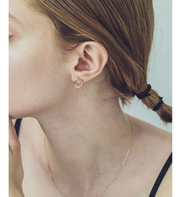 ete「サークル ビジュー ピアス」|ピアス|