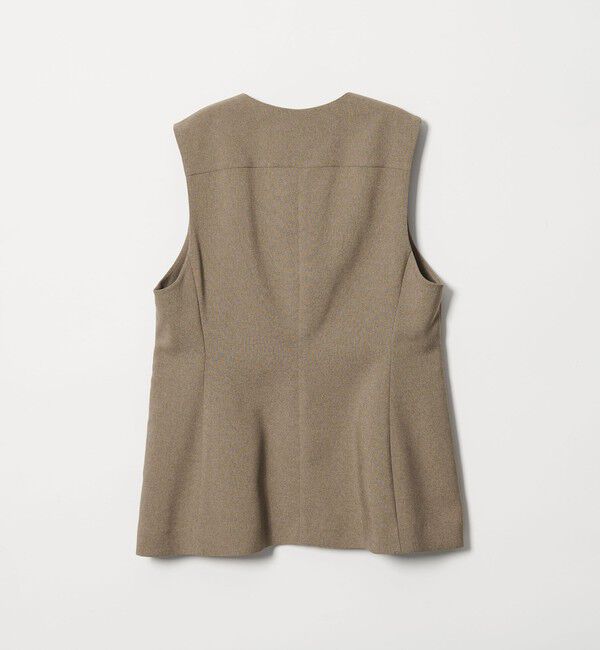 BEAUTY&YOUTH UNITED ARROWS「【WEB限定 Wardrobe DAILY MINIMAL】メランジ ペプラムベスト ウォッシャブル」|ベスト・ジレ|