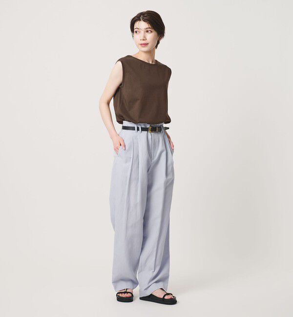 BEAUTY&YOUTH UNITED ARROWS「クリアハイゲージ ノースリーブ カットソー 接触冷感」|Tシャツ・カットソー|