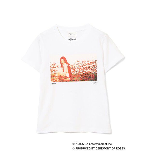 Ray BEAMS 「JENNIE / Compact T-shirt」|Tシャツ・カットソー|WHITE_RED