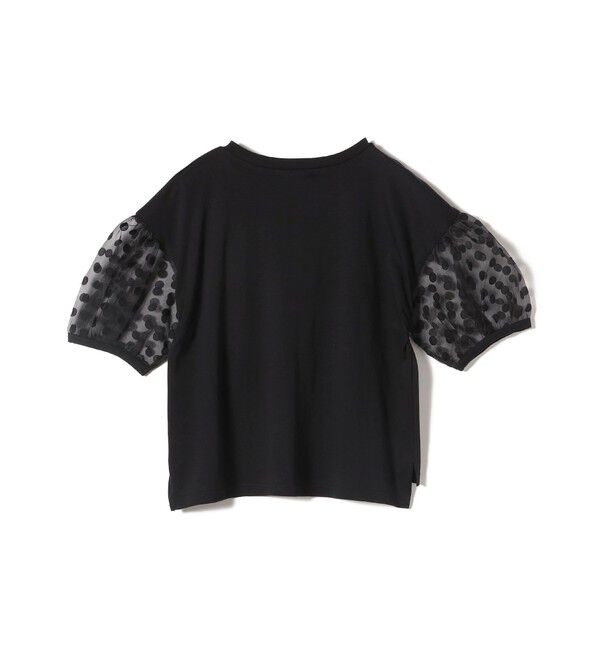 SHIPS for women「TORRAZZO DONNA:〈手洗い可能〉ドット シアー スリーブ カットソー」|Tシャツ・カットソー|
