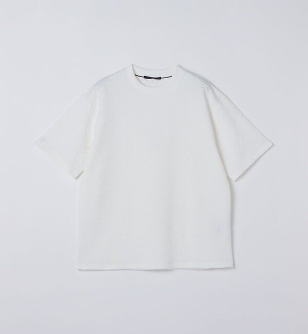 SHIPS「SHIPS: ハウンドトゥース 膨れ ジャカード ショートスリーブ Tシャツ」|Tシャツ・カットソー|