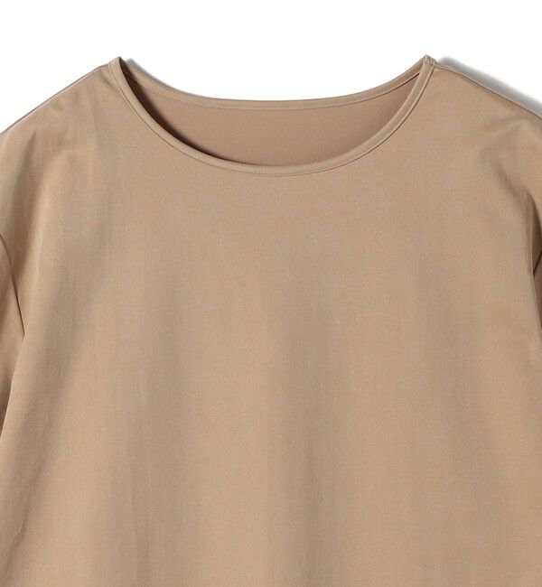 SHIPS for women「《予約》〈手洗い可能〉フィブリル サテン ジャージー 半袖 プルオーバー」|Tシャツ・カットソー|