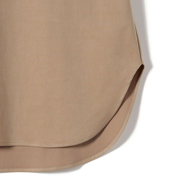 SHIPS for women「《予約》〈手洗い可能〉フィブリル サテン ジャージー 半袖 プルオーバー」|Tシャツ・カットソー|