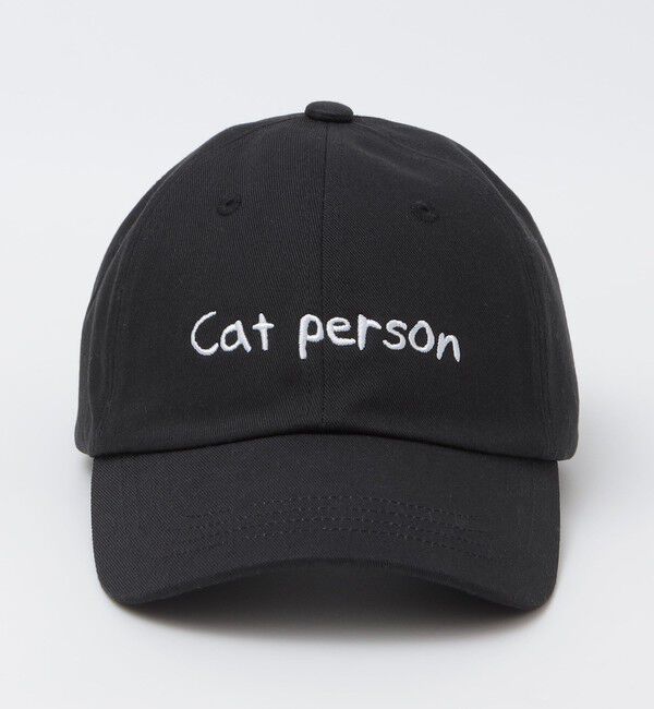 SHIPS「【City Ambient Products別注】Ben Lenovitz: DOG CAT PERSON キャップ」|キャップ・キャスケット|ブラック