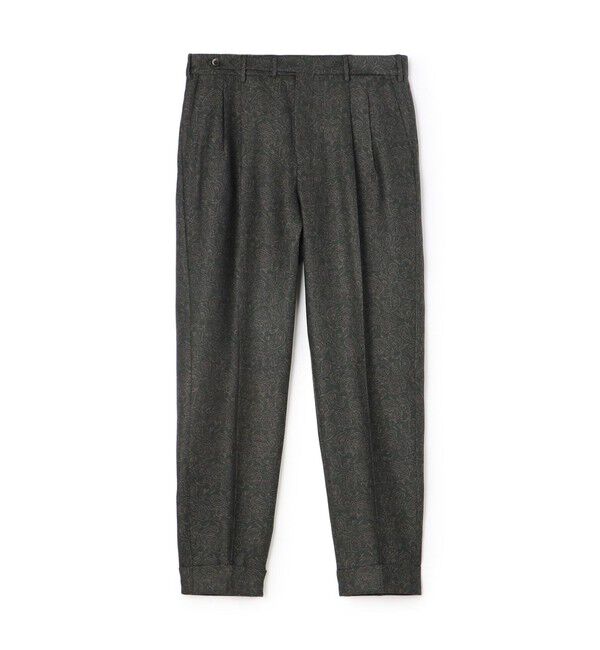 TOMORROWLAND BUYING WEAR「PT TORINO Carrot Fit ウール 2プリーツパンツ」|スラックス|58 ダークグリーン系