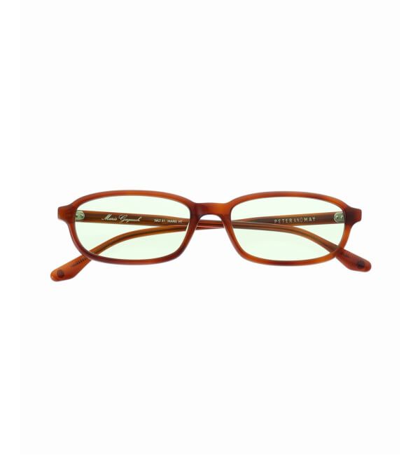 EYETHINK「《予約》PETER AND MAY MARIE HONEY TORTOISE LIGHT GREEN Sunglasses」|サングラス|