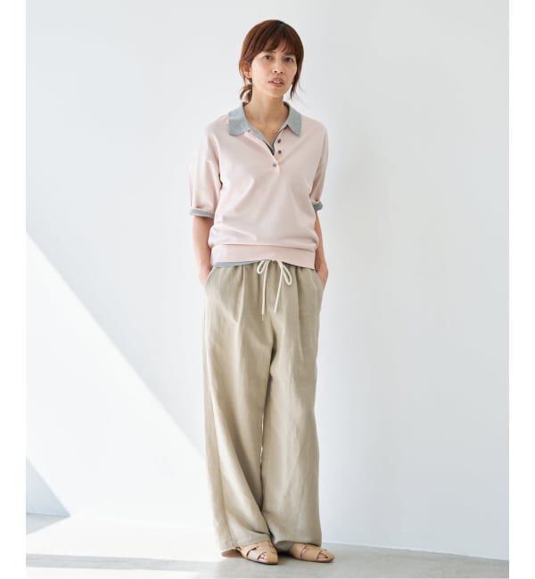 IENA「ウォッシャブル リネンレーヨンイージーパンツ」|その他|