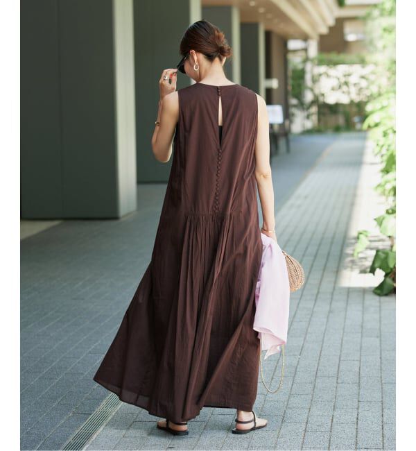 VERMEIL par iena「ピンタックノースリーブワンピース」|ワンピース|
