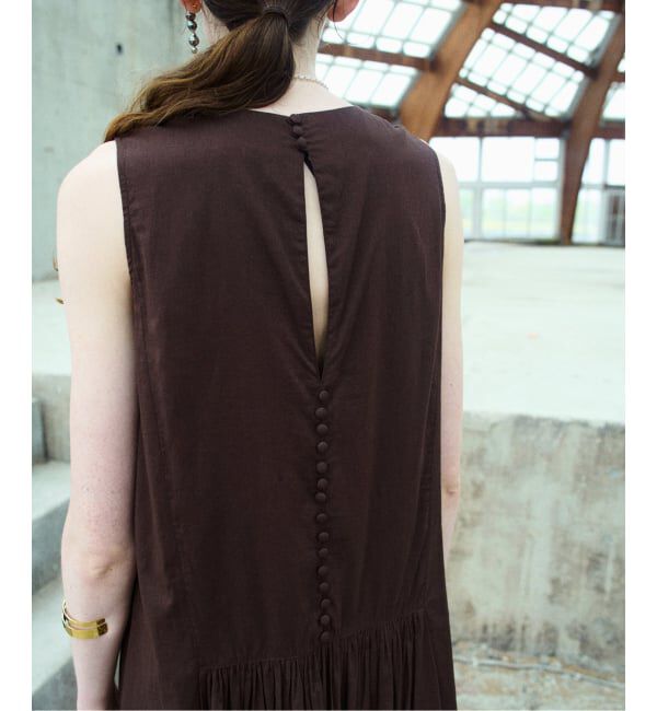 VERMEIL par iena「ピンタックノースリーブワンピース」|ワンピース|