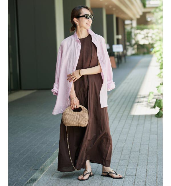 VERMEIL par iena「ピンタックノースリーブワンピース」|ワンピース|