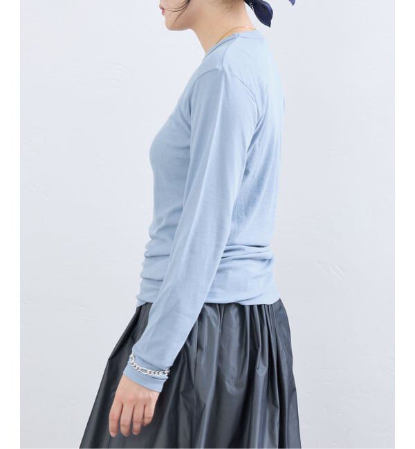 IENA「《予約》BLACK シアーロングTシャツ」|Tシャツ・カットソー|