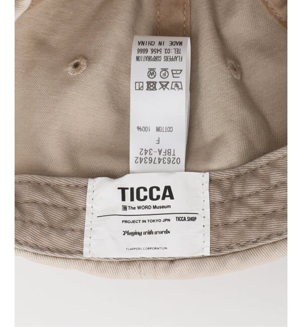 VERMEIL par iena「《予約》TICCA ティッカ CAP 0263476341/2」|キャップ・キャスケット|