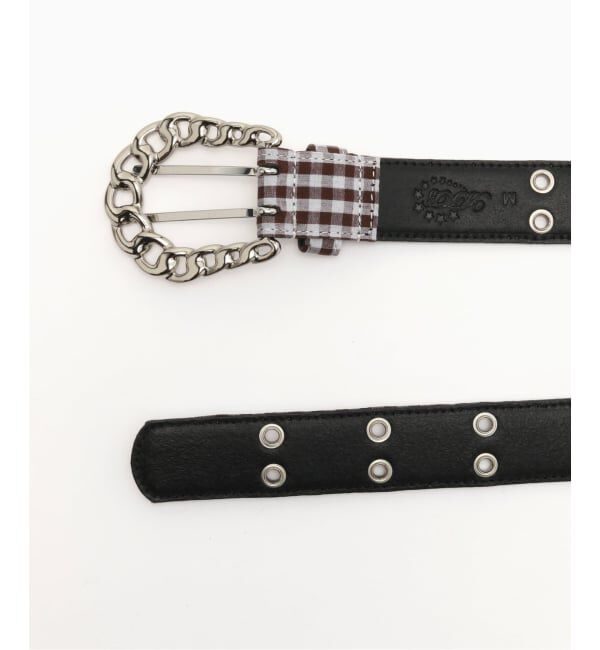 PULP「AFB / エーエフビー CHAIN BUCKLE CHECK BELT」|ベルト|