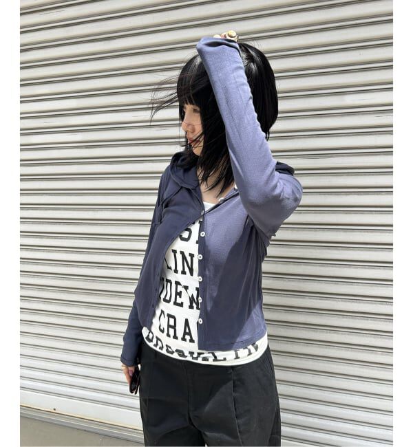 Oriens JOURNAL STANDARD「別注【MILLER/ミラー】Light prib hoodie カーディガン」|カーディガン|
