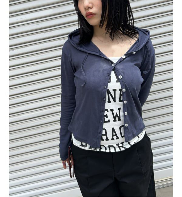 Oriens JOURNAL STANDARD「別注【MILLER/ミラー】Light prib hoodie カーディガン」|カーディガン|