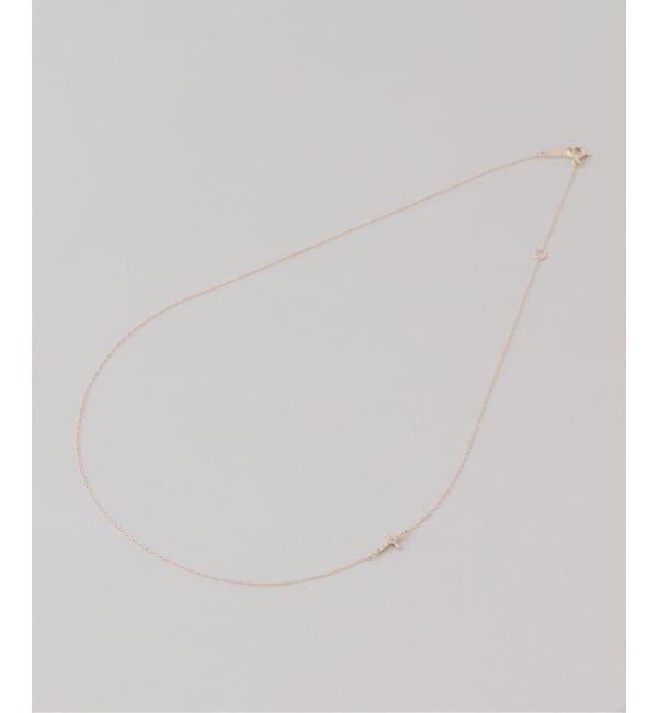 Lilas by Spick&Span「クロスダイヤネックレス K10」|ネックレス|