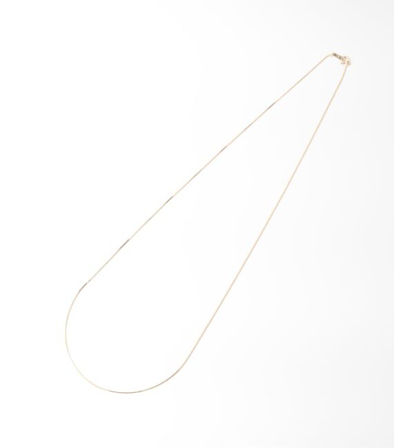 Lilas by Spick&Span「コンパクトチェーン55cmネックレス K10」|ネックレス|